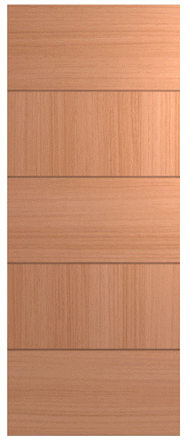 HUME DOOR HLR410 LINEAR HOLLOW CORE (SPM) MAPLE (STAIN GRADE)