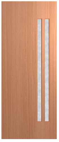 HUME DOOR VER11 VERVE (HMR MDF CORE) (SPM) MAPLE (STAIN GRADE) GLAZED RICE PAPER 2040 x 920 x 40mm