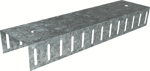 STEEL TRACK SLOTTED DEFLECTION HEAD #S690, 1.15 BMT, 150 x 3000mm