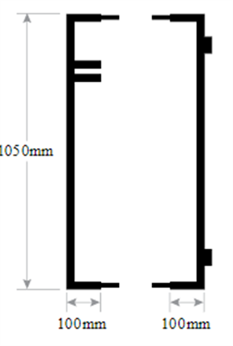 FORTRESS GATE END FRAMES for 400 - 1200mm WIDTH