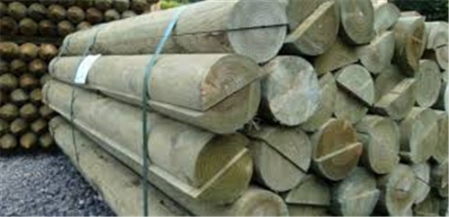 LOG CCA TREATED H4 HALF ROUND 125
