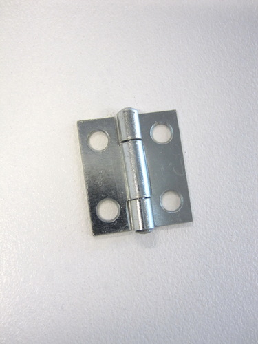 Hinge steel butt 25x22x1.0mm Fixed pin Zinc plated