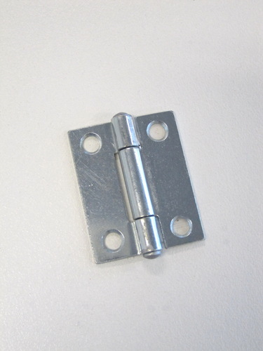Hinge steel butt 35x28x1.2mm Fixed pin Zinc plated