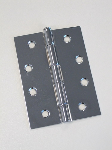 Hinge steel butt 100x75x1.6mm Loose pin Polished chrome