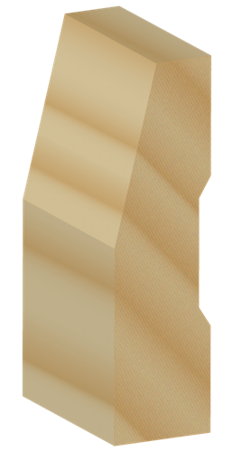 PINETRIM UNPRIMED HALF SPLAY 18 x 67 x 5400mm