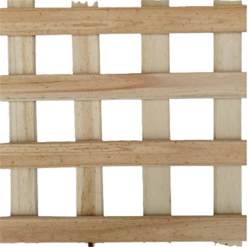 LATTICE H3 TREATED PINE DRESSED & PENCIL ROUND SQUARE with NAILED 50mm GAP