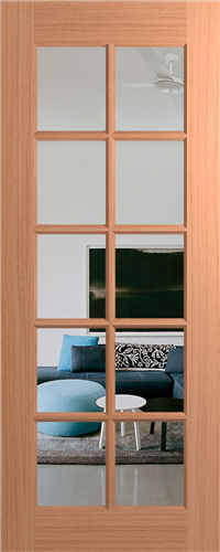 HUME DOOR LIN10 LINCOLN JOINERY (SPM) MAPLE (STAIN GRADE) (BEADING BOTH SIDES) GLAZED CLEAR