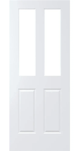 CORINTHIAN DOOR BALMORAL PBAL4G INTERNAL SOLID MDF CORE PRIMED MDF SKIN TRANSLUCENT GLASS