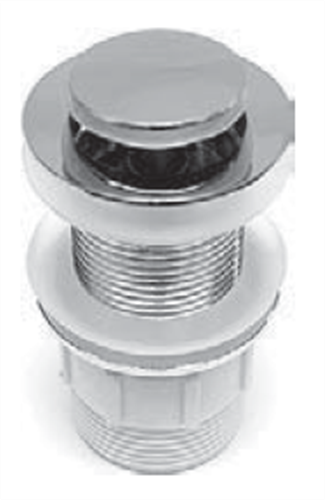 PLUG & WASTE - POP UP W / O OVERFLOW 40mm