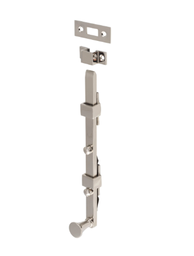 PANIC BOLT POLISHED NICKEL L255MM