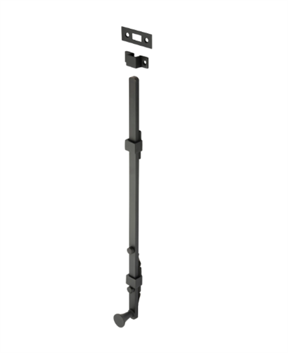 PANIC BOLT MATT BLACK L450MM