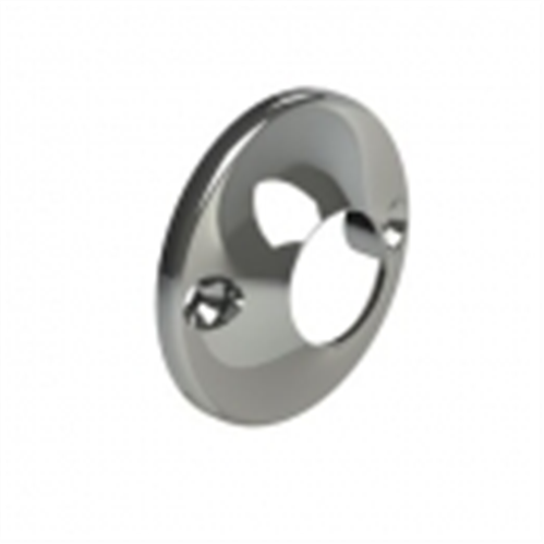 TUBE ROUND FLANGE CHROME PLATED PAIR