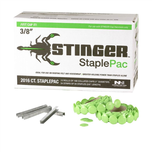 STINGER (CAP) STAPLEPAC (3/8") 9.5mm CTN2016