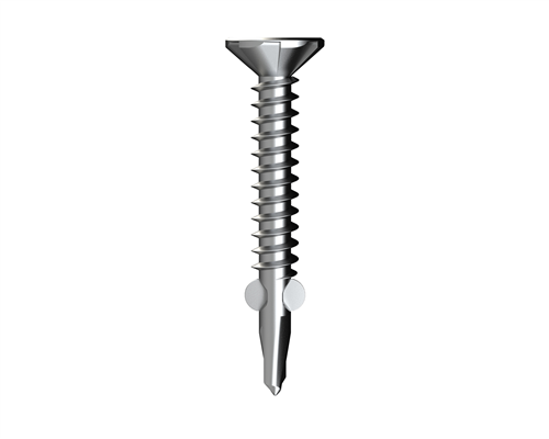 SCREWS WING DRILLER CSK A2 RIB HEAD, STAINLESS STEEL #304 (BI-METAL)