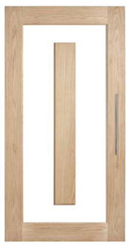 CORINTHIAN DOOR LUMINA ALUMWS 1 AMERICAN WHITE OAK GLAZED CLEAR