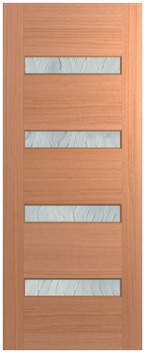 HUME DOOR XS11 SAVOY JOINERY (SPM) MAPLE (STAIN GRADE) GLAZED AFRICANA 2040 x 820 x 40mm