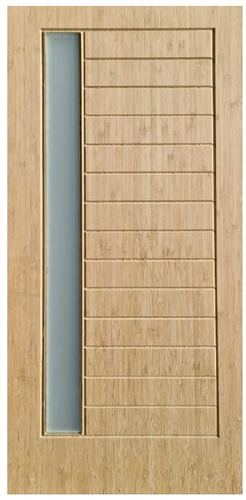 BAMBOO DOOR GLAZED TRANSLUCENT & ROUTED