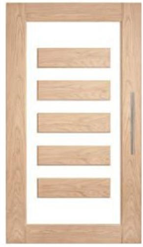 CORINTHIAN DOOR LUMINA ALUMWS 5 AMERICAN WHITE OAK GLAZED TRANSLUCENT