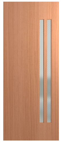 HUME DOOR VER11 VERVE (HMR MDF CORE) (SPM) MAPLE (STAIN GRADE) GLAZED GEOSTEP 2040 x 1200 x 40mm