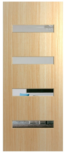 HUME DOOR XN5 NEWINGTON (HMR MDF CORE) VENEER TAS. OAK (STAIN GRADE) GLAZED CLEAR 2340 x 1200 x 40mm