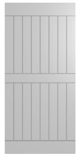 HUME DOOR BARN FBDS3 FRONTIER STANDARD, HOLLOW CORE, PRIMED MDF |