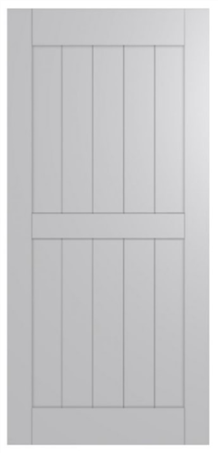 HUME DOOR BARN FBDU3 FRONTIER ULTIMATE, SOLID INFILL CORE, PRIMED MDF