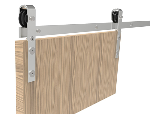 BARN DOOR TRACK SET EXPOSED-90 SLIDING EXPOSED SINGLE DOOR