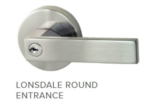 LONSDALE (NIDUS) KEY IN LEVER ROUND BLACK