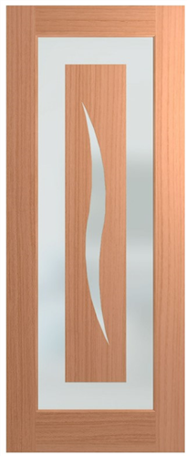 HUME DOOR XIL6 ILLUSION JOINERY (SPM) MAPLE (STAIN GRADE) GLAZED FROST