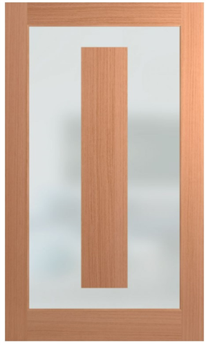 HUME DOOR XIL21 ILLUSION JOINERY (SPM) MAPLE (STAIN GRADE) GLAZED TRANSLUCENT 2040 x 1200 x 40mm