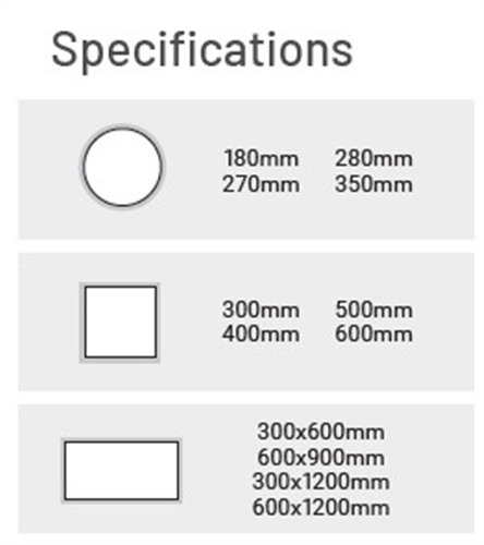 SKYLIGHT ALTERNATIVE ILLUME WHITE SURFACE MOUNT | Agnew Building Supplies