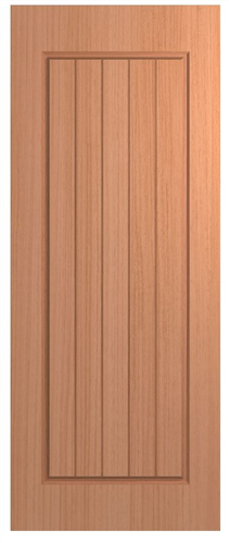 HUME DOOR XV18 VAUCLUSE (HMR MDF CORE) STAIN GRADE (SPM) ROUT ONE SIDE