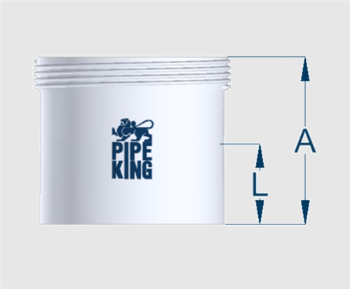 SEWER PIPE 150mm STRAIGHT COUPLING THREADED