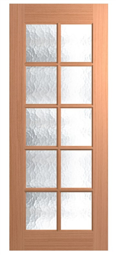 HUME DOOR LIN10 LINCOLN JOINERY (SPM) MAPLE (STAIN GRADE) GLAZED CATHEDRAL