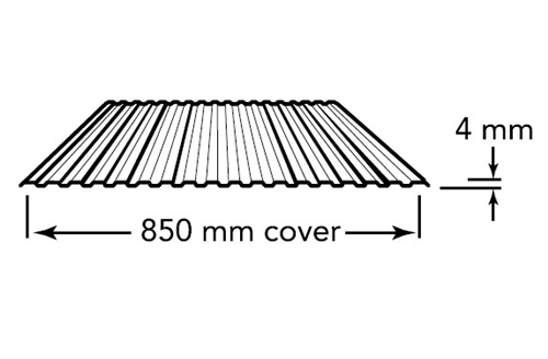 WALL SHEETING - PANELRIB 4mm (covers 850mm) 0.42BMT COLORBOND | Agnew ...