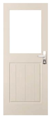 CORINTHIAN DOOR 7A BACK DOOR SOLID CORE DURACOTE BAL12.5 GLAZED TRANSLUCENT 2040 x 820 x 40mm