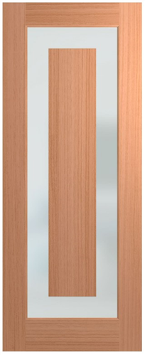 HUME DOOR XIL1 ILLUSION JOINERY (SPM) MAPLE (STAIN GRADE) GLAZED TRANSLUCENT 2040 x 820 x 40mm