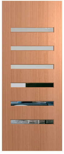 HUME DOOR VER6 VERVE (HMR MDF CORE) SPM (STAIN GRADE) GLAZED CLEAR 2040 x 920 x 40mm