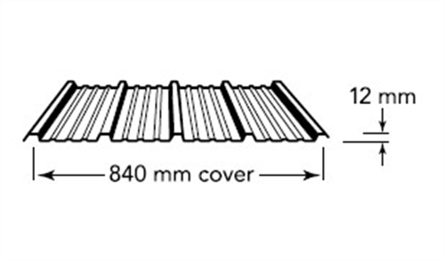 WALL SHEETING | MULTICLAD (covers 840mm)