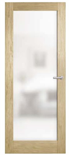 CORINTHIAN DOOR MODA AMOD1GT INTERNAL JOINERY WHITE OAK GLAZED TRANSLUCENT