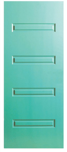 HUME DOOR XV10 VAUCLUSE (HMR MDF CORE) DURACOTE (TEMPERED HARDBOARD) (ROUTED ONE SIDE)