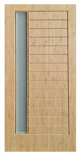 BAMBOO DOOR TYCHE - GLAZED TRANSLUCENT & ROUTED | Agnew Building Supplies