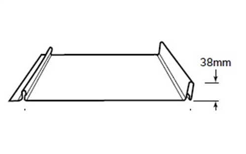 ENSEAM SHEETING 38mm RIB (covers 395mm) 0.70BMT