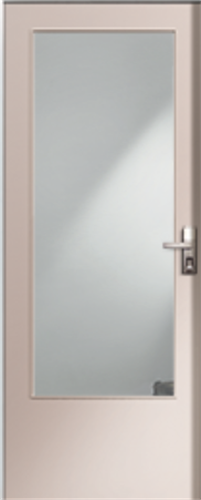 CORINTHIAN DOOR RURAL PRU 21 SOLIDCORE PRIMED (BAL29) GLAZED CLEAR