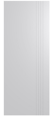 HUME DOOR HLR270 LINEAR (HMR MDF CORE) SOLICORE PRIMED MDF 6mm SKIN