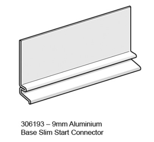 HARDIE™ BRUSHED CONCRETE CLADDING BASE SLIMLINE STRIP CONNECTOR 9mm