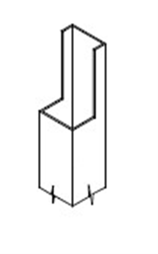 FIRMLOK POST NOTCHED to suit 200mm FIRMLOK BEAM