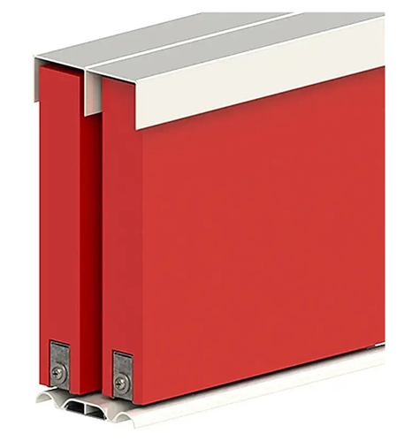 DOOR TRACK SET ROBEMAKER SLIDING CLEAR ANODISED 2 x 820 Doors 1620mm