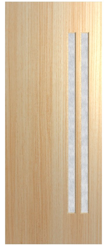 HUME DOOR VER11 VERVE (HMR MDF CORE) TASMANIAN OAK (VENEER) GLAZED RICE PAPER