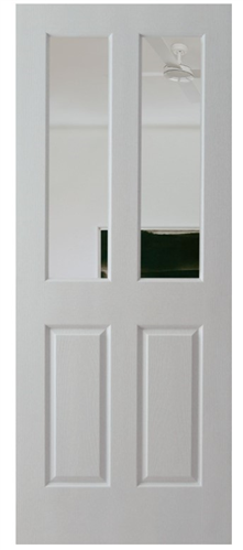 HUME DOOR OAK-G OAKFIELD INTERNAL MOULDED PANEL WOODGRAIN HOLLOW CORE GLAZED CLEAR